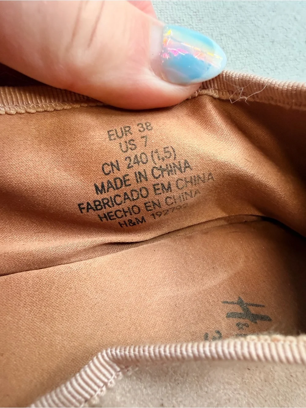 H&M Nude  Ballet Flats with Bow